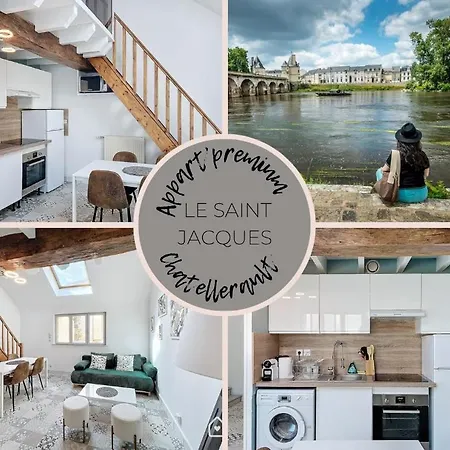 公寓 Le Saint Jacques - Premium Air-Conditioned Apartment 沙泰勒罗